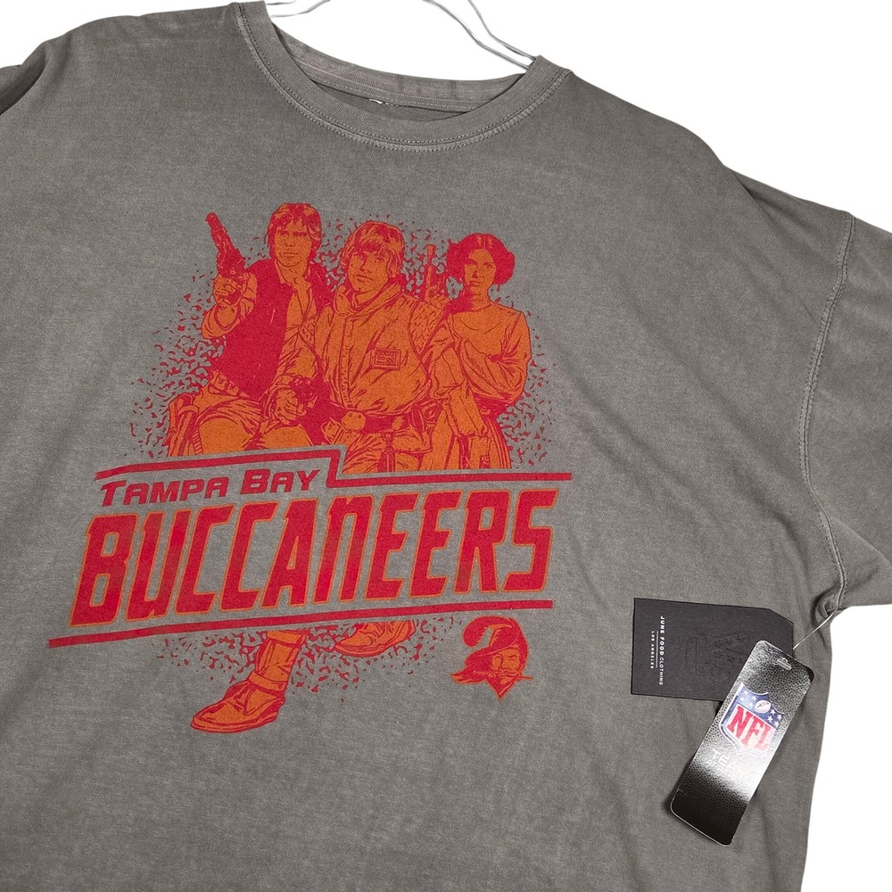 Junk Food x NFL x Star Wars NEW XXL Tampa Bay Buccaneers T Shirt Short Sleeve